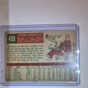 1959 Topps Frank Robinson #435 back