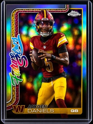 X2 Cards - 2025 Topps Chrome Future Stars RC Lot Drake Maye Jayden Daniels Rookie QBs back