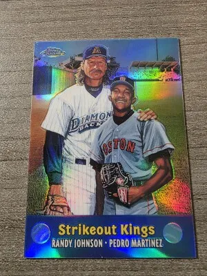 2000 Topps Chrome Martinez/Johnson Strikeout Kings Refractor front