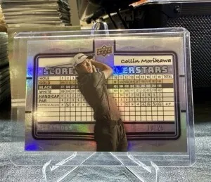2026 Upper Deck Golf Collin Morikawa Scorecard ALBATROSS front