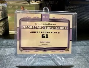 2026 Upper Deck Golf Collin Morikawa Scorecard ALBATROSS back