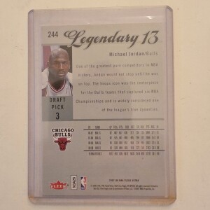 2007-08 Ultra Michael Jordan Legendary 13 back