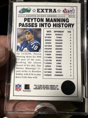 Peyton Manning ETopps back