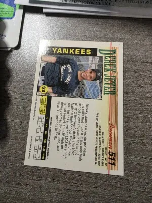 1993 Bowman Derek Jeter back