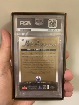 2015 Fleer Showcase Connor Mcdavid Autograph Patch back