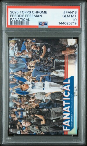 2025 Topps Chrome Fanatical Freddie Freeman front