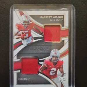 Immaculate Dual Patch Chris Olave & Garrett Wilson/99 front