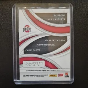 Immaculate Dual Patch Chris Olave & Garrett Wilson/99 back