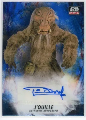 2021 Topps Chrome Star Wars Galaxy Tim Dry as J'Quille Autograph 132/150