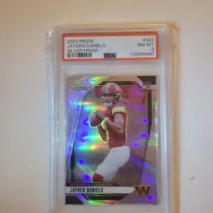 2024 Prizm Jayden Daniel's Silver Prizm #347 front
