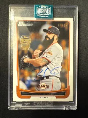 2024 Topps Archives Signature Series Brian Wilson Auto /45 front