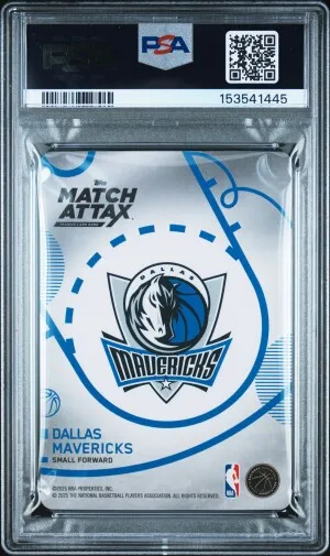 2025 Topps Match Attax Breakthrough Baller Cooper Flagg Breakthrough Baller Psa 10 back