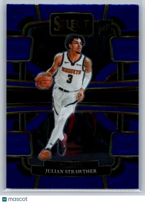 2023-24 Panini Select Julian Strawther #78 Blue (Retail Base) RC Denver Nuggets
