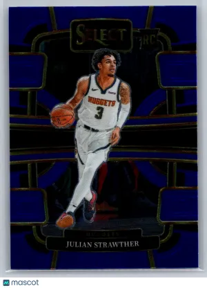 2023-24 Panini Select Julian Strawther #78 Blue (Retail Base) RC Denver Nuggets