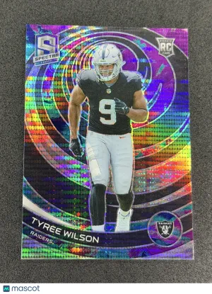 2023 Panini Spectra Tyree Wilson #116 Celestial #/99 Las Vegas Raiders
