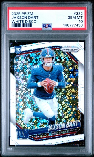 2025 Panini Prizm Jaxson Dart White Disco front