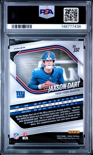 2025 Panini Prizm Jaxson Dart White Disco back