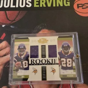 2007 Rookies And Stars Adrian Peterson Freshman Orientation Rookie Jersey  /175 front