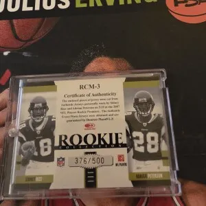 2007 Rookies And Stars Adrian Peterson Freshman Orientation Rookie Jersey  /175 back