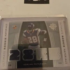 2007-08 Ultimate Collection Adrian Peterson Ultimate Rookie Materials front