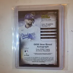 2024 Topps Andy Pages Rookie New Breed Autograph back