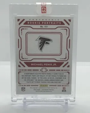 2024 Panini Photogenic Michael Penix Jr Rookie Auto /49 SEALED back