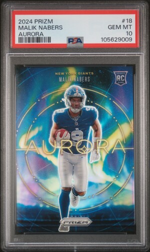 2024 Panini Prizm Aurora Malik Nabers front