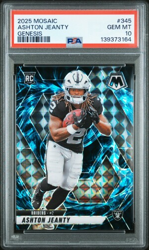 2025 Panini Mosaic Ashton Jeanty Genesis front