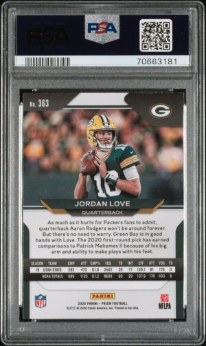 2020 Panini Prizm Jordan Love Variation back