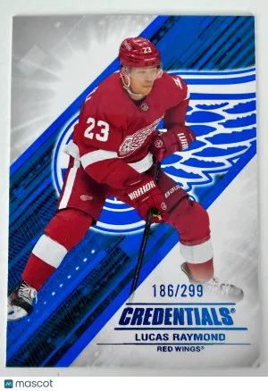 2024 Upper Deck Credentials Lucas Raymond Blue /299 front