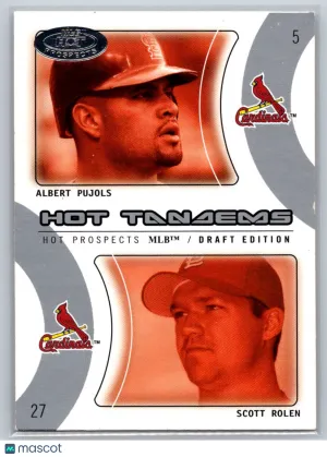 2004 Fleer Hot Prospects Draft Edition Tandems Albert Pujols / Scott Rolen 12HT
