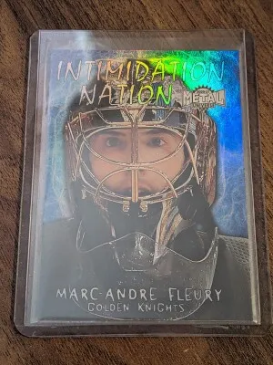 2020 Skybox Metal Universe Intimidation Nation Marc-Andre Fleury front