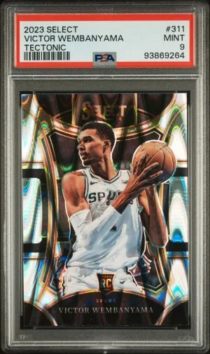 2023 Panini Select Victor Wembanyama Tectonic front