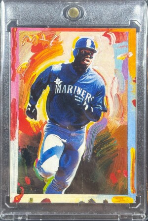 1997 TOPPS GALLERY PETER MAX SERIGRAPHS PM5 KEN GRIFFEY JR. front