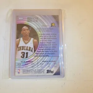2000-01 Topps Reggie Miller Hidden Gems back