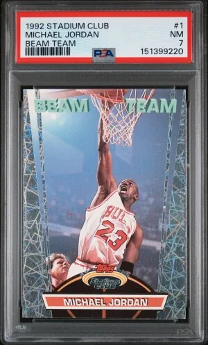 1992 Stadium Club Beam Team Michael Jordan Beam Team front