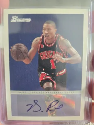 2009 Bowman Derrick Rose Auto front