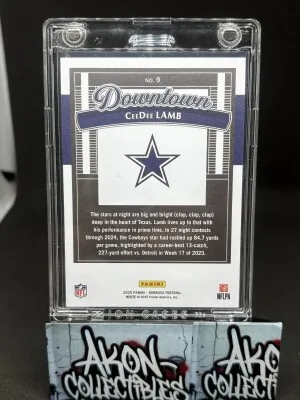 2025 Panini Donruss - Downtown! CeeDee Lamb #9 back