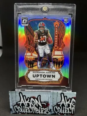 2025 Panini Optic Quinshon Judkins Uptown Prizm #17 Rookie (RC) Case Hit SSP front