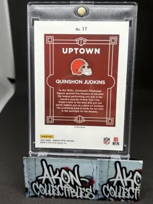 2025 Panini Optic Quinshon Judkins Uptown Prizm #17 Rookie (RC) Case Hit SSP back