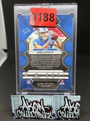 2023 Panini Mosaic Rookies Sam LaPorta #360 Genesis Mosaic Prizm (RC) back