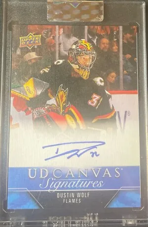 Dustin Wolf Rookie Canvas Signatures front