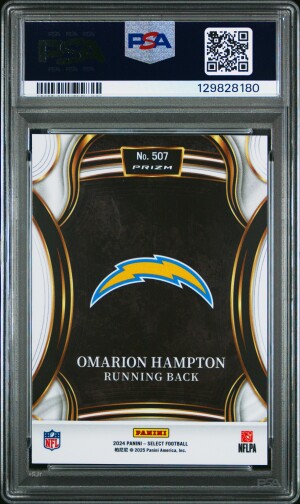 2024 Panini Select Omarion Hampton back