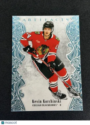 2025-26 Upper Deck Artifacts Kevin Korchinski #97 Sky Blue Chicago Blackhawks