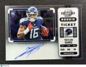 2022 Panini Contenders Optic Treylon Burks #137 Rookie Ticket RPS Variation