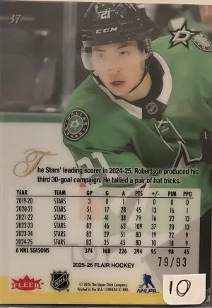 Jason Robertson Flair Retro /93 back