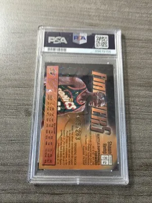 1997 Finest Embossed Refractor Shawn Kemp PSA 8 back