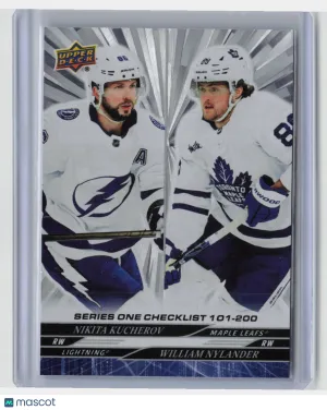 2024 Upper Deck Series 1 Checklist William Nylander Nikita Kucherov 200 Outburst front