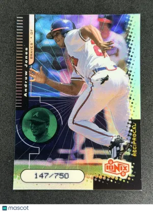 1999 UD Ionix Andruw Jones #R7 Reciprocal #/750 Atlanta Braves