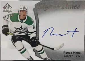 Roope Hintz Sign Of The Times Auto front